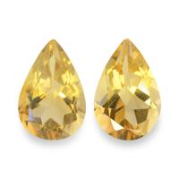 5.18 Ct.Tw. Pear Citrine Pair