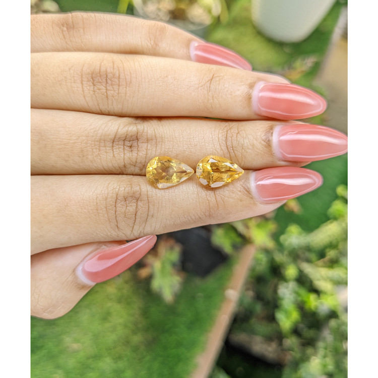 5.18 Ct.Tw. Citrine Pair from Brazil