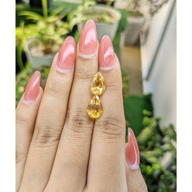 5.18 Ct.Tw. Citrine Pair from Brazil