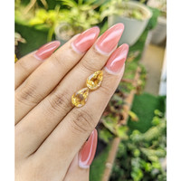 5.18&nbsp;Ct.Tw.Total Carat Weight Citrine Pair from Brazil Life Style