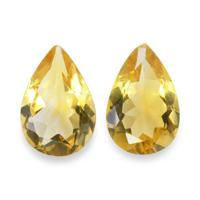 4.56 Ct.Tw. Pear Citrine Pair