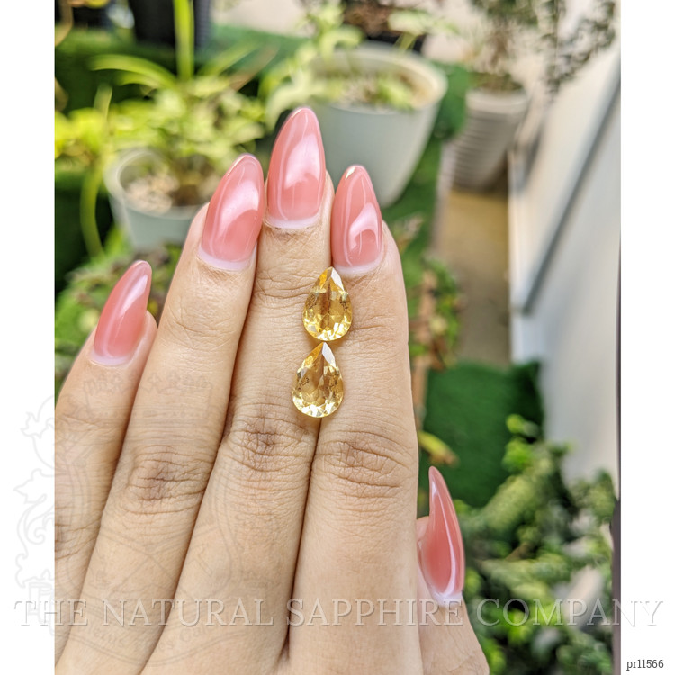 4.56 Ct.Tw. Yellow Citrine Pair from Brazil