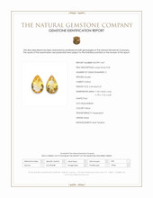 4.65 Ct.Tw.Total Carat Weight Citrine Pair from Brazil Scan Report