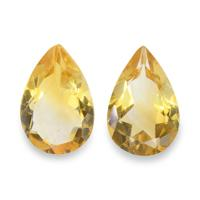 4.65 Ct.Tw. Pear Citrine Pair