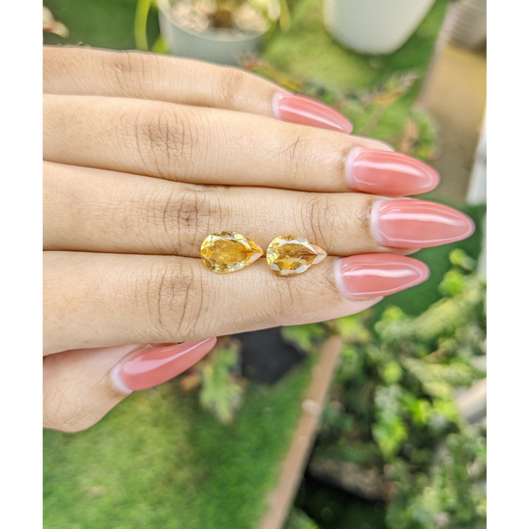 4.65 Ct.Tw. Citrine Pair from Brazil