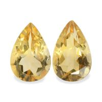 5.42 Ct.Tw. Pear Citrine Pair