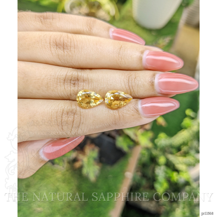 5.42 Ct.Tw. Yellow Citrine Pair from Brazil