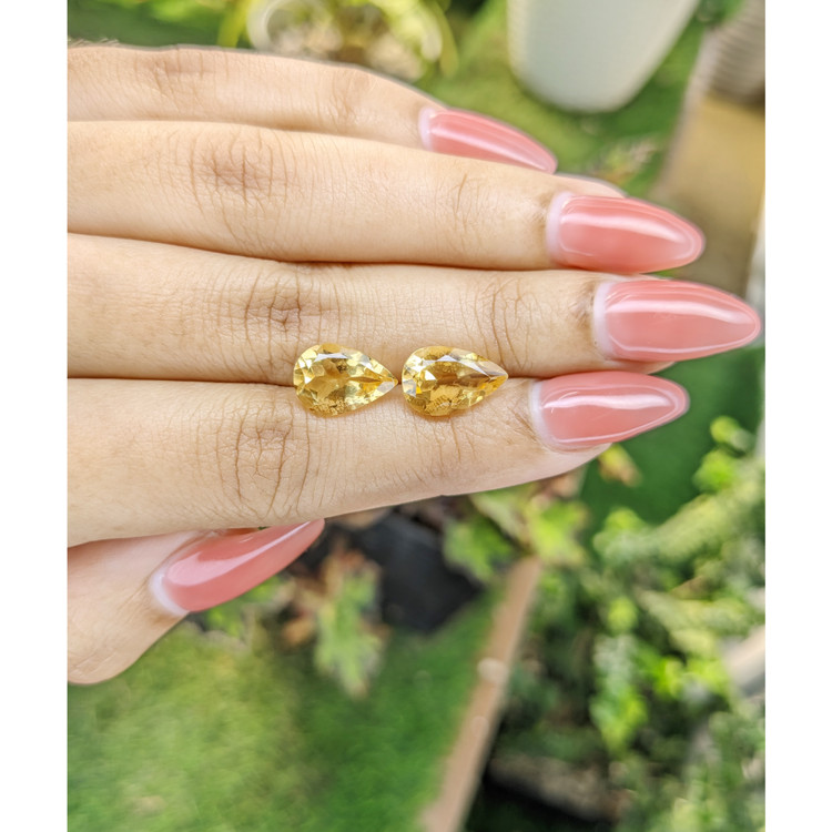 5.42 Ct.Tw. Citrine Pair from Brazil