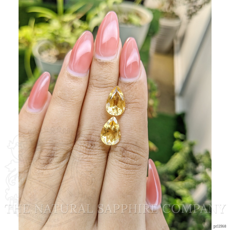 5.42 Ct.Tw. Yellow Citrine Pair from Brazil