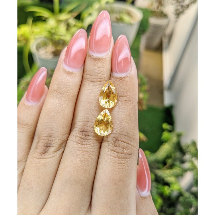 5.42 Ct.Tw. Citrine Pair from Brazil