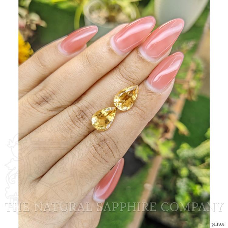 5.42 Ct.Tw. Yellow Citrine Pair from Brazil