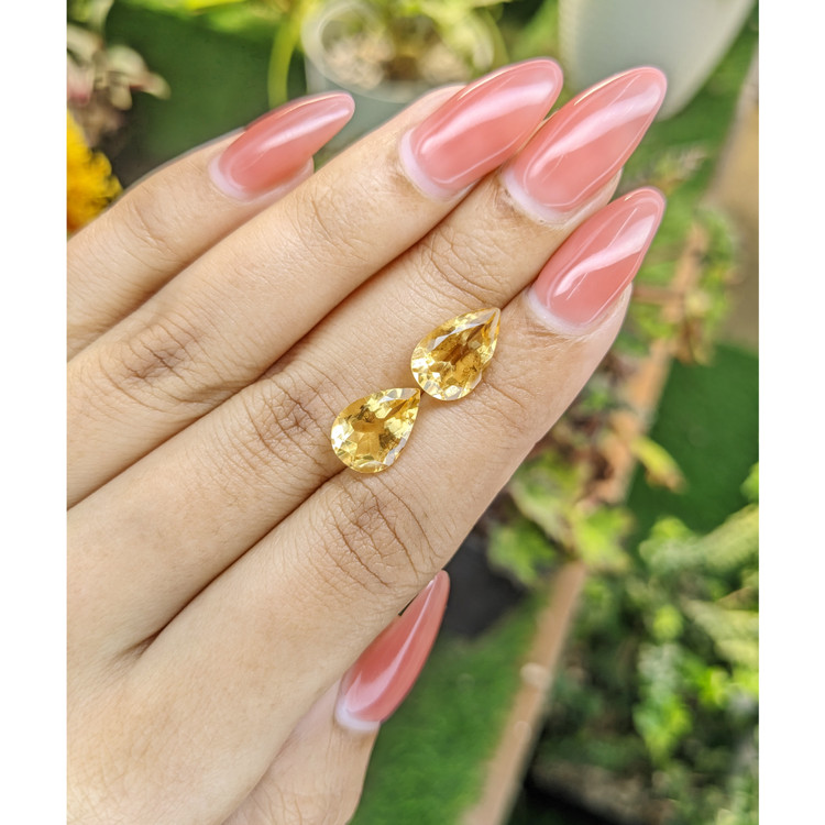 5.42 Ct.Tw. Citrine Pair from Brazil