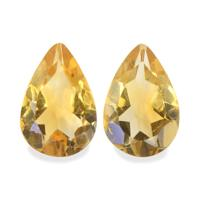 4.62 Ct.Tw. Pear Citrine Pair