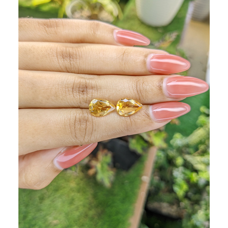 4.62 Ct.Tw. Citrine Pair from Brazil