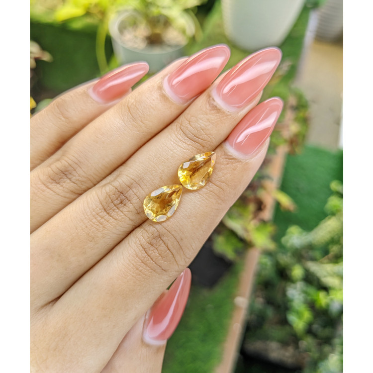 4.62 Ct.Tw. Citrine Pair from Brazil