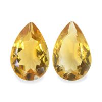 4.65 Ct.Tw. Pear Citrine Pair
