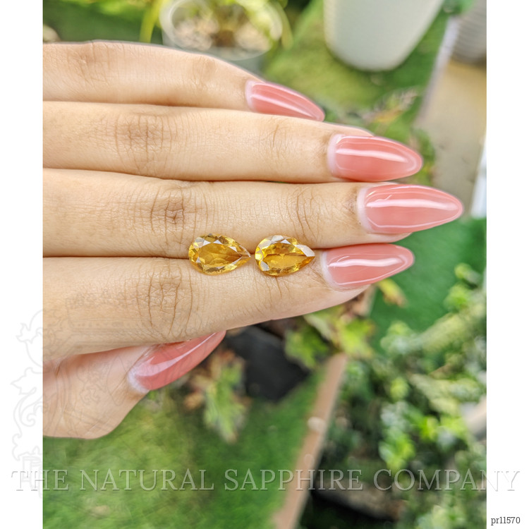4.65 Ct.Tw. Citrine Pair from Brazil