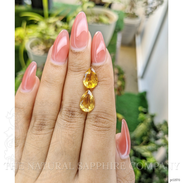 4.65 Ct.Tw. Citrine Pair from Brazil