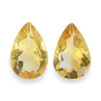 4.46 Ct.Tw. Pear Citrine Pair
