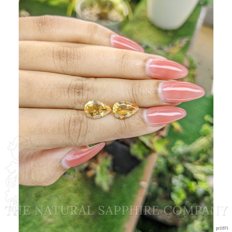 4.46 Ct.Tw. Citrine Pair from Brazil