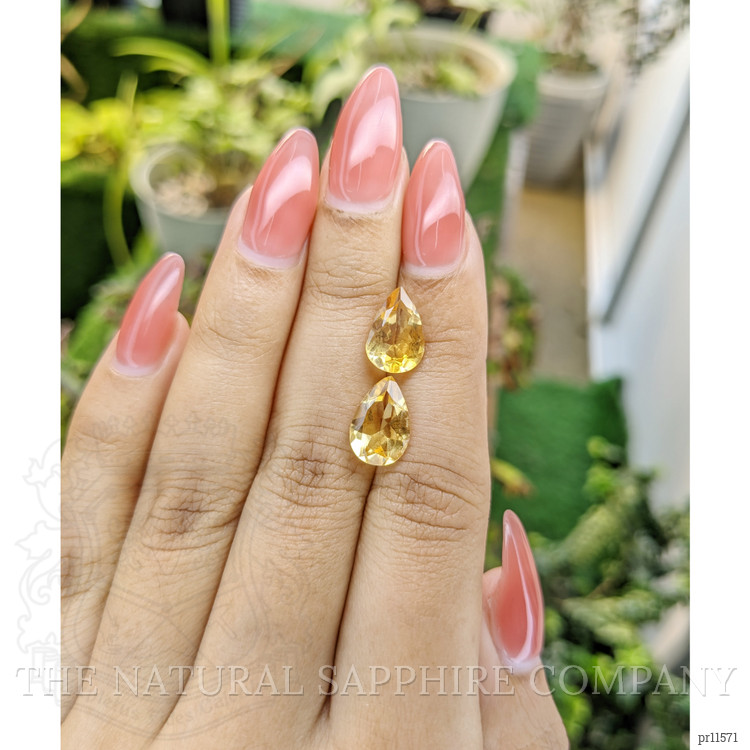 4.46 Ct.Tw. Citrine Pair from Brazil