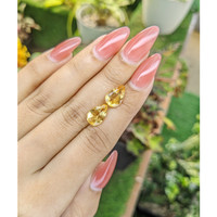 4.46&nbsp;Ct.Tw.Total Carat Weight Citrine Pair from Brazil Life Style