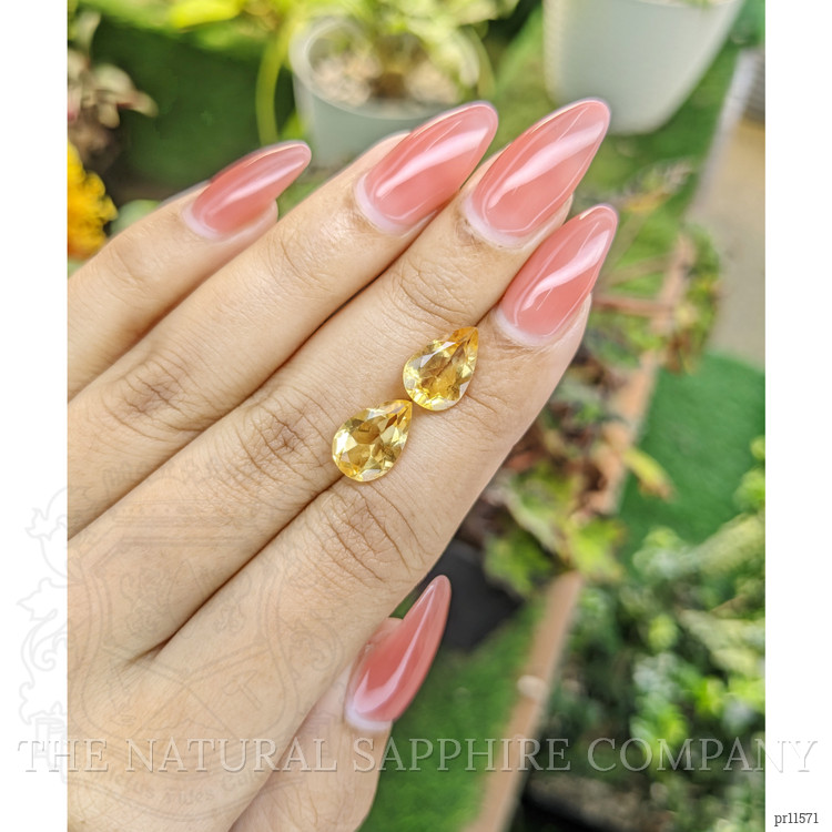 4.46 Ct.Tw. Citrine Pair from Brazil