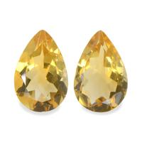 4.67 Ct.Tw. Pear Citrine Pair