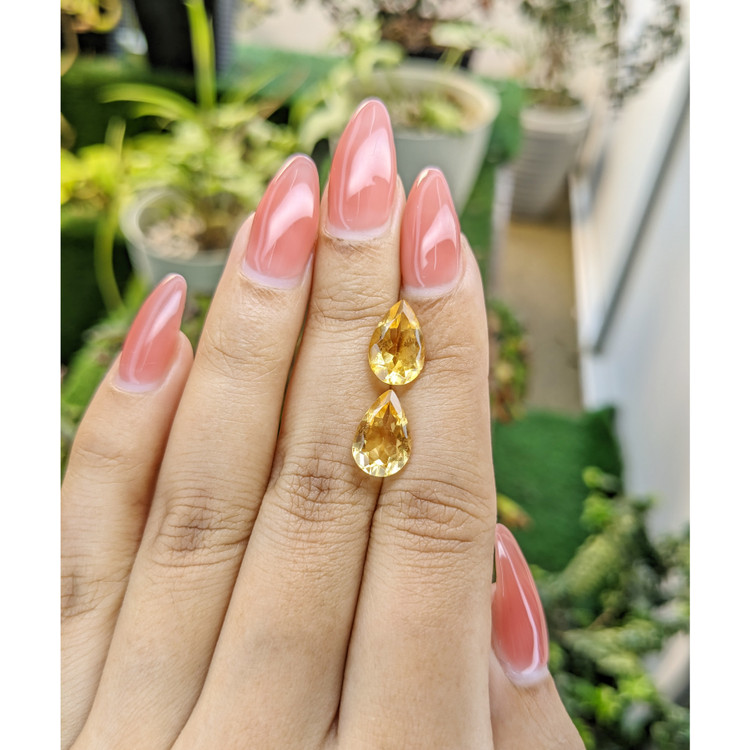 4.67 Ct.Tw. Citrine Pair from Brazil