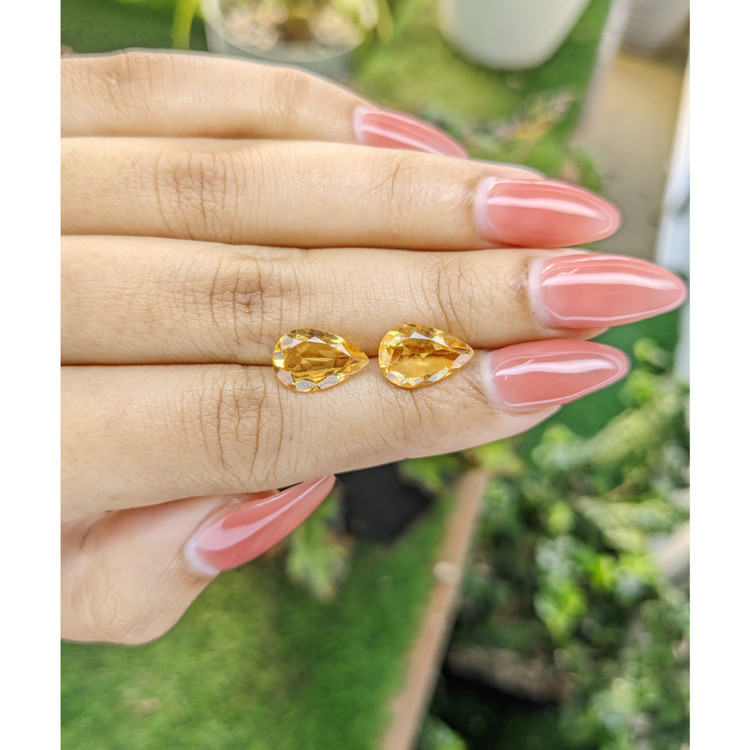 4.27 Ct.Tw. Citrine Pair from Brazil