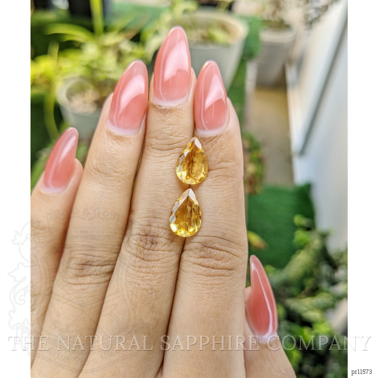 4.27 Ct.Tw. Citrine Pair from Brazil