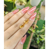 4.27 Ct.Tw.Total Carat Weight Citrine Pair from Brazil Life Style