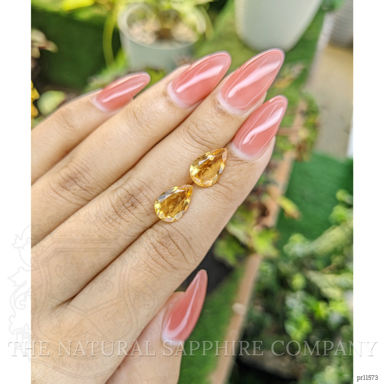 4.27 Ct.Tw. Citrine Pair from Brazil