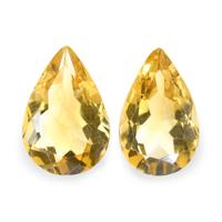 4.92 Ct.Tw. Pear Citrine Pair
