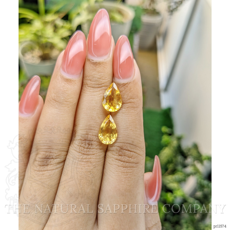 4.92 Ct.Tw. Citrine Pair from Brazil