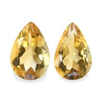 5.45 Ct.Tw. Pear Citrine Pair