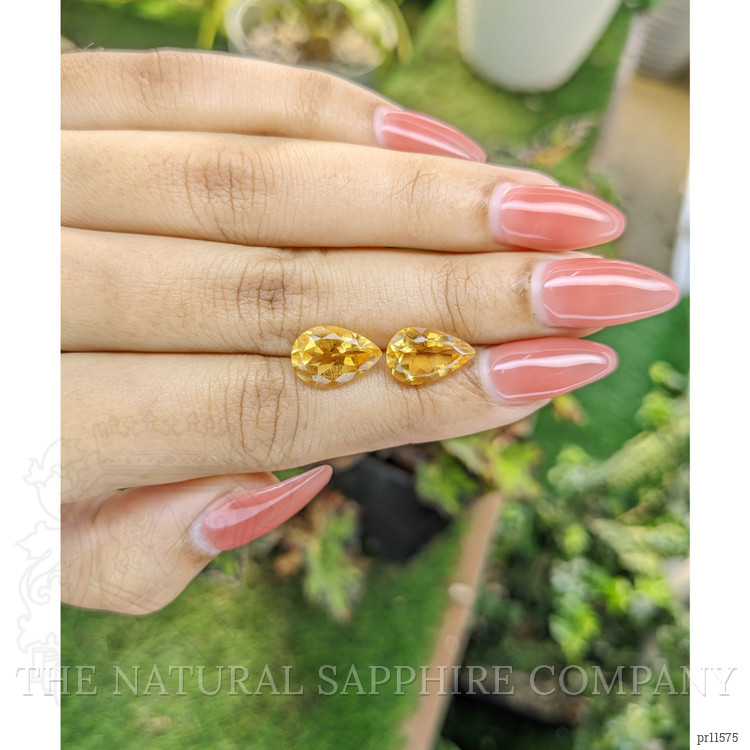 5.45 Ct.Tw. Citrine Pair from Brazil