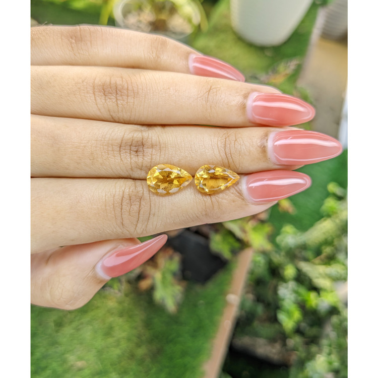 5.45 Ct.Tw. Citrine Pair from Brazil