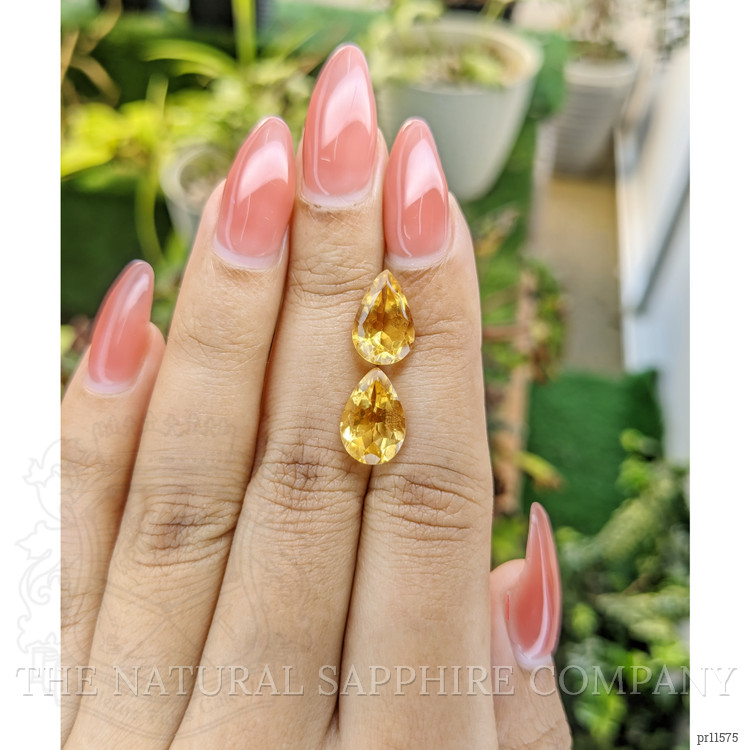 5.45 Ct.Tw. Citrine Pair from Brazil