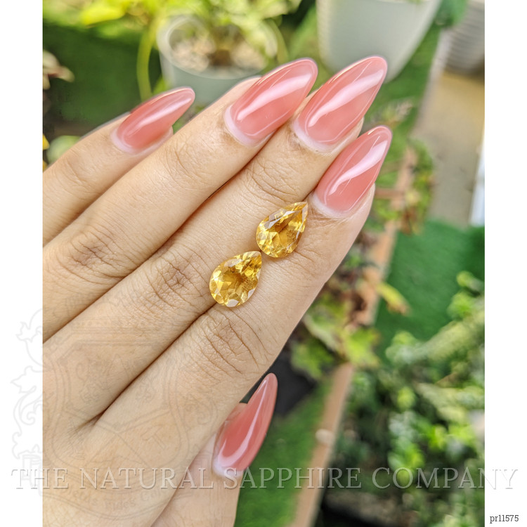 5.45 Ct.Tw. Citrine Pair from Brazil