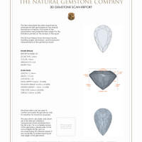5.45 Ct.Tw.Total Carat Weight Citrine Pair from Brazil 3 D Scan Report