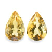 5.83 Ct.Tw. Pear Citrine Pair