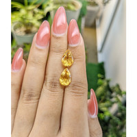 5.83 Ct.Tw.Total Carat Weight Citrine Pair from Brazil Life Style
