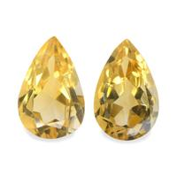 5.68 Ct.Tw. Pear Citrine Pair
