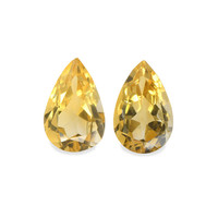 5.69 Ct.Tw. Pear Citrine Pair