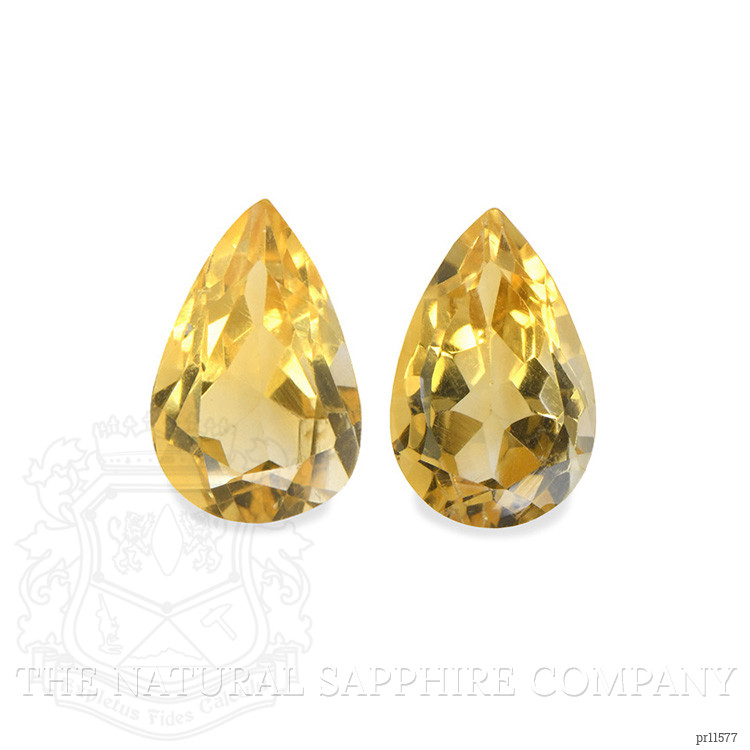 5.69 Ct.Tw. Yellow Citrine Pair from Brazil