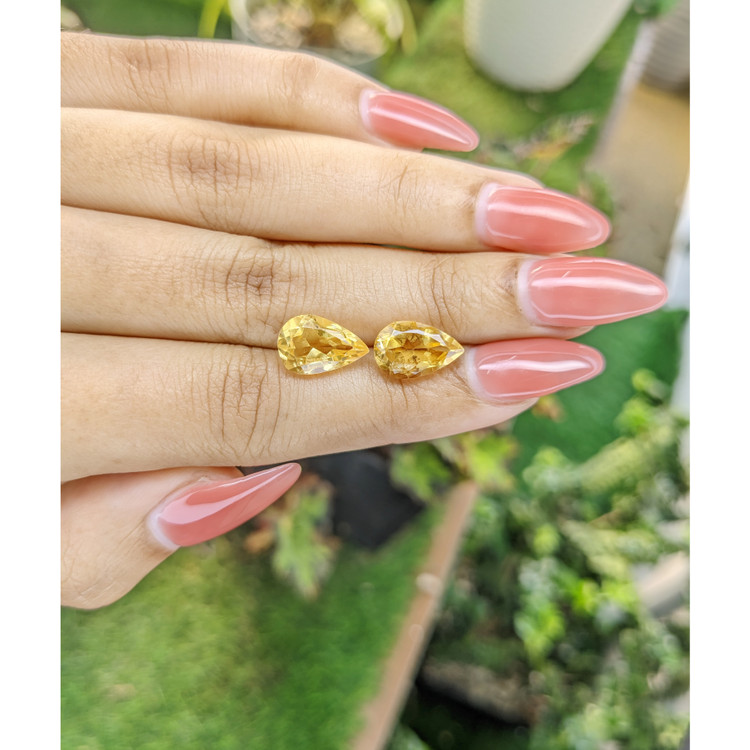 5.69 Ct.Tw. Citrine Pair from Brazil