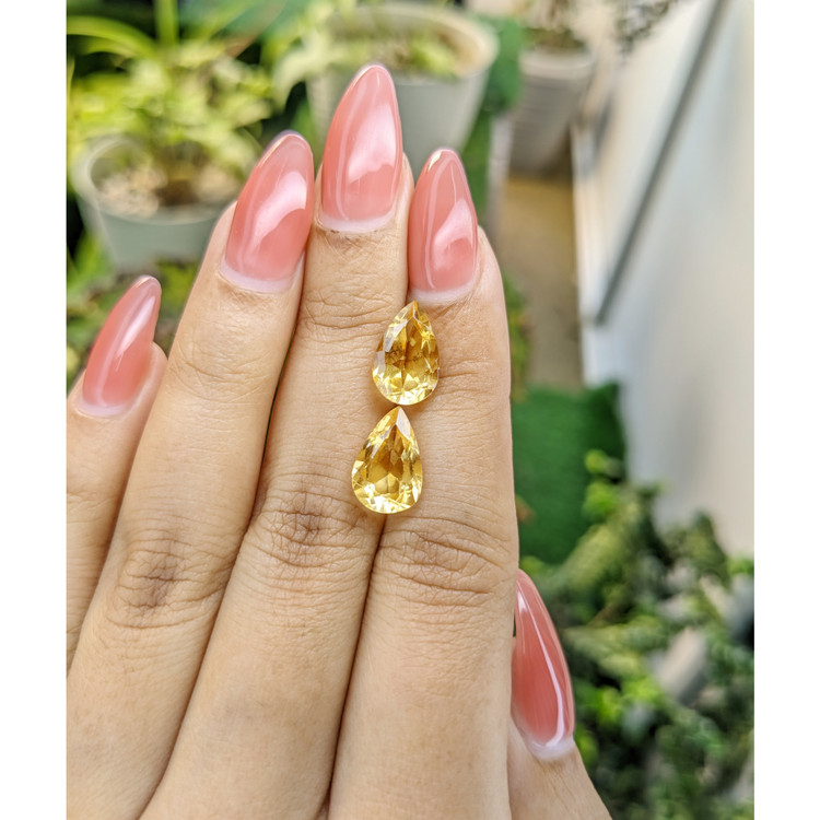 5.69 Ct.Tw. Citrine Pair from Brazil
