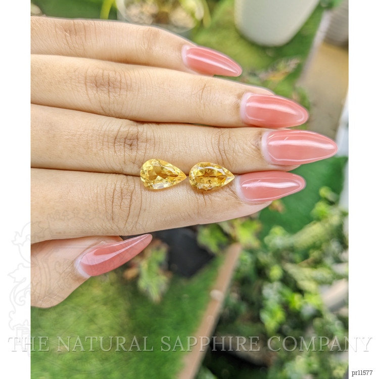 5.69 Ct.Tw. Yellow Citrine Pair from Brazil