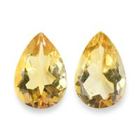 4.97 Ct.Tw. Pear Citrine Pair
